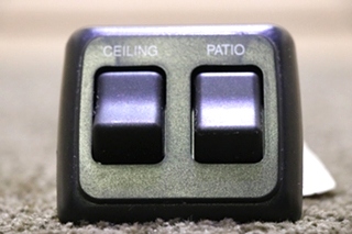 USED BLACK CEILING & PATIO SWITCH PANEL MOTORHOME PARTS FOR SALE