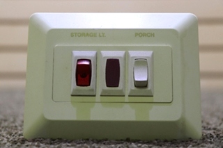 USED STORAGE LIGHT / RED LIGHT / PORCH SWITCH PANEL RV/MOTORHOME PARTS FOR SALE