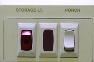 USED STORAGE LIGHT / RED LIGHT / PORCH SWITCH PANEL RV/MOTORHOME PARTS FOR SALE