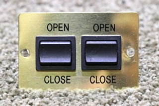 USED MOTORHOME DOUBLE SWITCH A9360 GOLD SWITCH PANEL FOR SALE