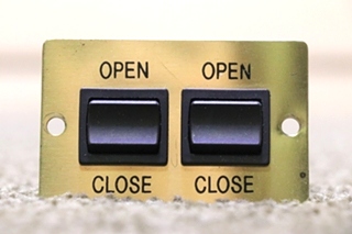 USED RV/MOTORHOME A9360 DOUBLE OPEN / CLOSE GOLD SWITCH PANEL FOR SALE