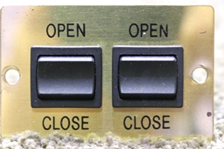 USED RV/MOTORHOME A9360 DOUBLE OPEN / CLOSE GOLD SWITCH PANEL FOR SALE