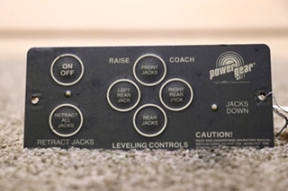 USED MOTORHOME POWER GEAR LEVELING CONTROLS 500456 TOUCH PAD FOR SALE
