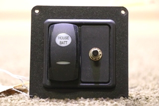 USED MOTORHOME HOUSE BATTERY DASH SWITCH PANEL FOR SALE
