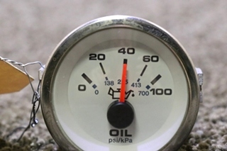 USED MOTORHOME OIL PRESSURE DASH GAUGE 64861 FOR SALE