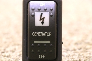 USED ON / OFF GENERATOR DASH SWITCH RV/MOTORHOME PARTS FOR SALE
