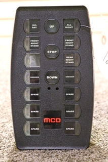 USED RV ELECTRIC MCD PUSH BUTTON SWITCH PANEL FOR SALE
