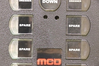 USED RV ELECTRIC MCD PUSH BUTTON SWITCH PANEL FOR SALE