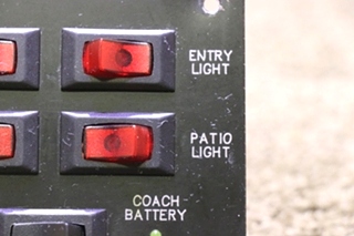 USED RV/MOTORHOME LIGHTS / STEP / BATTERY 5 SWITCH PANEL FOR SALE