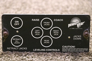 USED RV/MOTORHOME 500456 POWER GEAR LEVELING CONTROLS TOUCH PAD FOR SALE