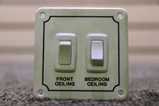 USED MOTORHOME FRONT CEILING / BEDROOM CEILING SWITCH PANEL FOR SALE