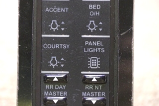 USED MOTORHOME 10 SWITCH PANEL SSP18-10 / FF2721 FOR SALE