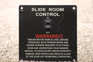 USED RV SLIDE ROOM CONTROL IN/OUT SWITCH PANEL FOR SALE
