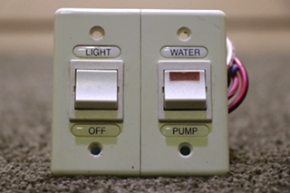 USED MOTORHOME LIGHT / WATER PUMP SWITCH PANEL FOR SALE