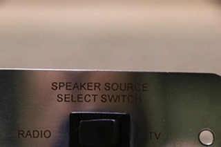 USED MOTORHOME SPEAKER SOURCE SELECT SWITCH RADIO/TV A98351-9CH SWITCH PANEL FOR SALE