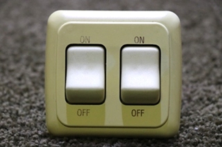 USED TWO ON/OFF SWITCH PANEL RV PARTS FOR SALE