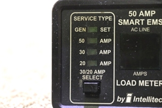 USED MOTORHOME INTELLITEC 50 AMP SMART EMS DISPLAY PANEL FOR SALE