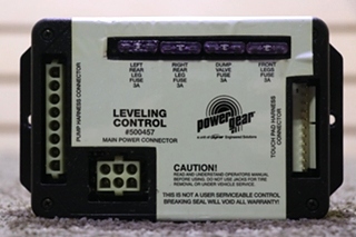 USED POWER GEAR 500457 LEVELING CONTROL MODULE RV/MOTORHOME PARTS FOR SALE