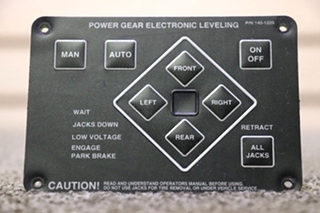 USED RV/MOTORHOME POWER GEAR ELECTRONIC LEVELING 140-1226 TOUCH PAD FOR SALE