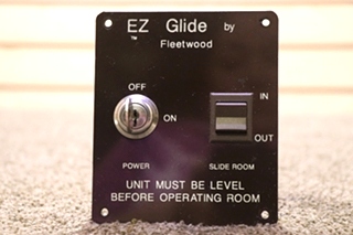 USED EZ GLIDE BY FLEETWOOD SLIDE OUT KEY & SWITCH PANEL MOTORHOME PARTS FOR SALE