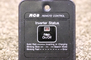 USED TRACE ENGINEERING RC8 REMOTE PANEL RV/MOTORHOME PARTS FOR SALE