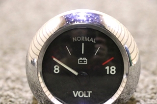 USED MOTORHOME VOLT W22-00007-008 / 6913-00051-19 DASH GAUGE FOR SALE