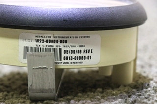 USED RV/MOTORHOME SPEEDOMETER W22-00004-009 DASH GAUGE FOR SALE