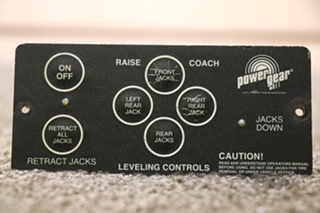 USED POWER GEAR LEVELING CONTROLS TOUCH PAD 500456 RV PARTS FOR SALE