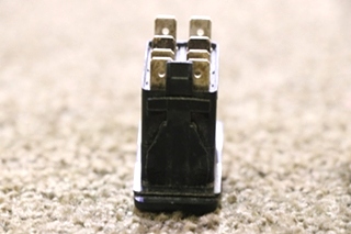 USED BLACK ROCKER SWITCH WITH GREEN LIGHT BAR VBD2 MOTORHOME PARTS FOR SALE