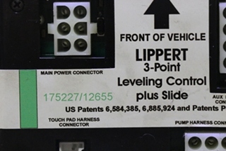 USED 175227/12655 LIPPERT 3 POINT LEVELING CONTROL PLUS SLIDE MODULE MOTORHOME PARTS FOR SALE