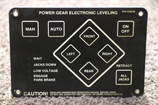 USED POWER GEAR ELECTRONIC LEVELING 500629 TOUCH PAD RV/MOTORHOME PARTS FOR SALE