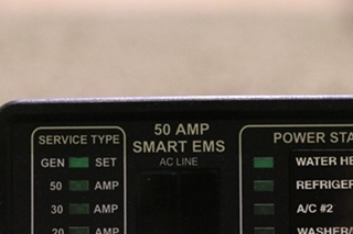 USED RV/MOTORHOME 00-00903-150 INTELLITEC 50 AMP SMART EMS DISPLAY PANEL FOR SALE