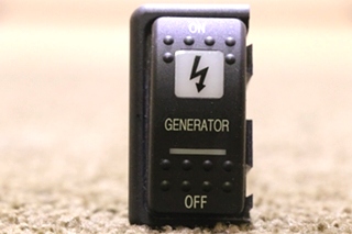 USED RV/MOTORHOME GENERATOR ON / OFF DASH SWITCH FOR SALE