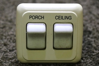 USED PORCH / CEILING SWITCH PANEL RV/MOTORHOME PARTS FOR SALE