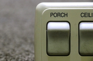 USED PORCH / CEILING SWITCH PANEL RV/MOTORHOME PARTS FOR SALE