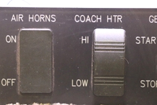 USED RV AIR HORNS / COACH HTR / GENERATOR / RADIO PWR SWITCH PANEL FOR SALE