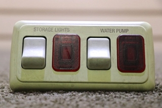 USED STORAGE LIGHTS / WATER PUMP SWITCH PANEL RV/MOTORHOME PARTS FOR SALE