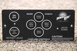 USED RV 500456 POWER GEAR LEVELING CONTROLS TOUCH PAD FOR SALE