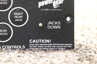 USED RV 500456 POWER GEAR LEVELING CONTROLS TOUCH PAD FOR SALE