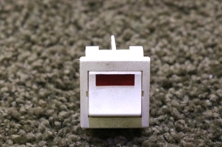 USED RV/MOTORHOME RED BAR WHITE ROCKER SWITCH FOR SALE