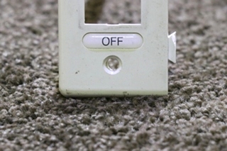 USED LIGHT ON / OFF SWITCH BEZEL RV/MOTORHOME PARTS FOR SALE