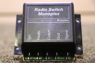 USED INTELLITEC RADIO SWITCH MONOPLEX 00-00189-000 RV/MOTORHOME PARTS FOR SALE