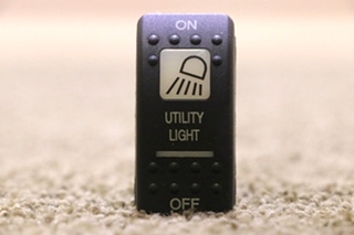 USED RV/MOTORHOME UTILITY LIGHT ON / OFF DASH SWITCH V1D1 FOR SALE