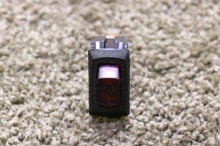 USED SMALL RED LIGHT ROCKER SWITCH RV/MOTORHOME PARTS FOR SALE