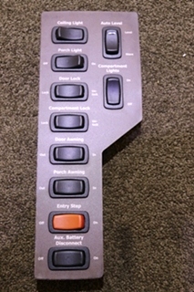 USED MOTORHOME 10 SWITCH DASH PANEL FOR SALE