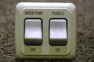 USED RV/MOTORHOME WATER PUMP / FLOOD LT SWITCH PANEL FOR SALE