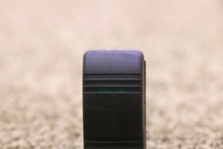 USED BLACK VDD1 ROCKER SWITCH WITH GREEN LIGHT BAR RV PARTS FOR SALE