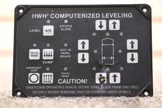 USED AP24249 HWH COMPUTERIZED LEVELING TOUCH PAD RV PARTS FOR SALE