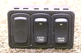 USED PATIO AWNING & REAR AWNING SWITCH PANEL RV PARTS FOR SALE