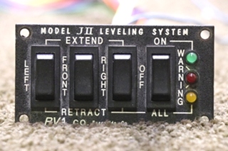 USED JII RVA LEVELING SYSTEM SWITCH PANEL MOTORHOME PARTS FOR SALE